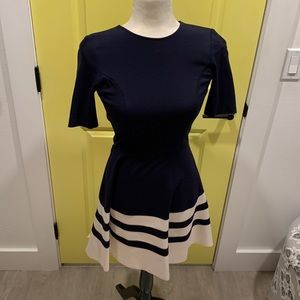 Saks Fifth Avenue | Navy & White Dress | Size XS/TP